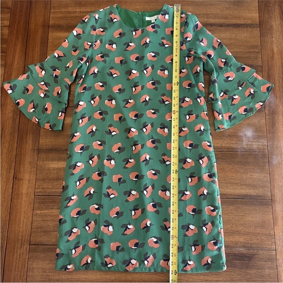 Jade Melody Tam Floral Print Dress With Bell Sleeve Size Small NWT - Picture 3 of 14